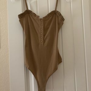 Kittenish Tan Bodysuit